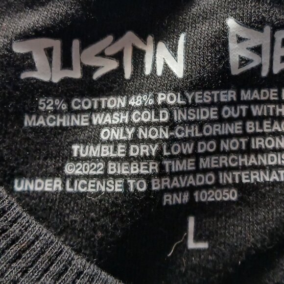 Justin Bieber sweatshirt - size large - unisex - Picture 4 of 5